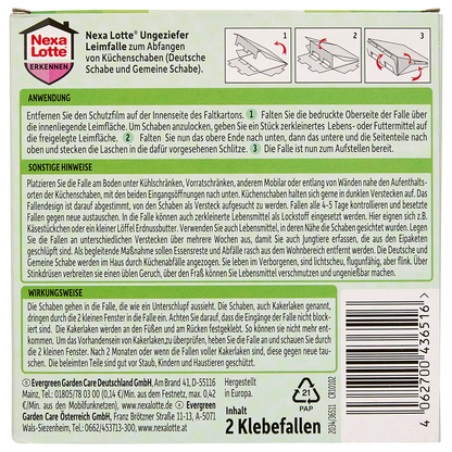 Artikelbild 4 für Nexa Lotte® Ungeziefer-Klebefallen weiß, 2 St., Artikelnummer 663829