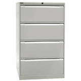 Artikelbild 1 für BISLEY Hängeregistraturschrank verkehrsweiß 4 Schubladen 80,0 x 62,2 x 132,1 cm, 1 St., Artikelnummer 118919