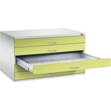 Artikelbild 1 für CP 7200 Planschrank clowngrün, lichtgrau 5 Schubladen 135,0 x 96,0 x 76,0 cm, 1 St., Artikelnummer 683449