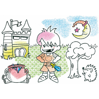 Artikelbild 3 für Maped® Creativ Magische Maltafel TEXTUR´ART Ritter türkis, Artikelnummer 300469