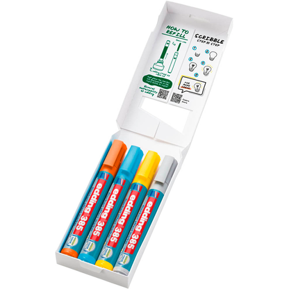 Artikelbild 3 für edding 385 Flipchart-Marker farbsortiert 1,0 - 5,0 mm, 4 St., Artikelnummer 530347