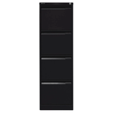 Artikelbild 1 für BISLEY Hängeregistraturschrank schwarz 4 Schubladen 41,3 x 62,2 x 132,1 cm, 1 St., Artikelnummer 581447