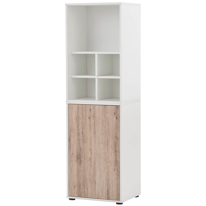 Artikelbild 11 für MÖBELPARTNER Regalschrank 400, 701773 weiß, wildeiche 51,0 x 41,0 x 167,2 cm, 1 St., Artikelnummer 774061