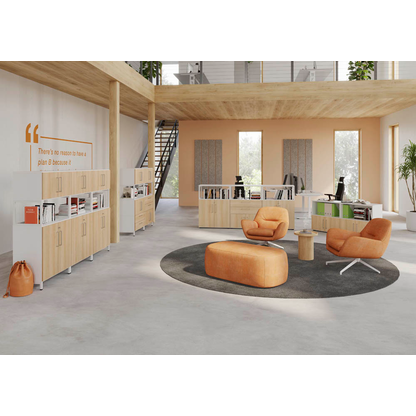 Artikelbild 7 für HAMMERBACHER Aktenregal-Element FlexWall weiß 80,0 x 40,0 x 35,2 cm, 1 St., Artikelnummer 949513