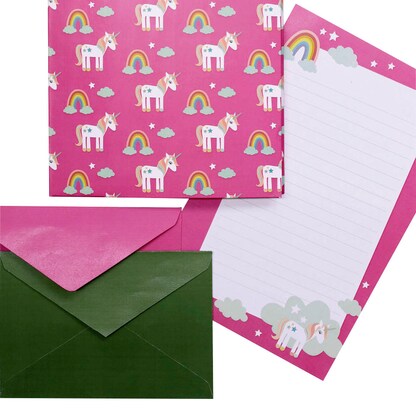 Artikelbild 3 für artoz Briefpapier mit Briefhüllen Einhorn pink ca. DIN A5 80 g/qm 1 Pack, Artikelnummer 129139