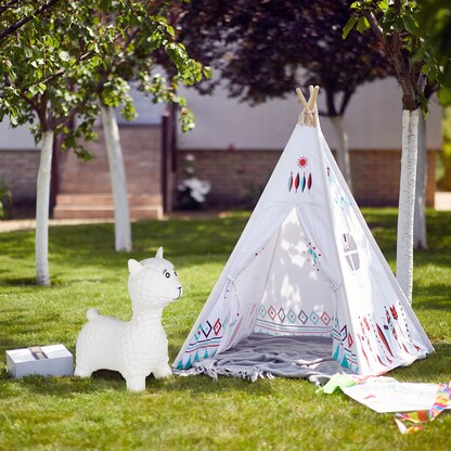 Artikelbild 6 für relaxdays Hüpftier Lama cremeweiß, Artikelnummer 147326