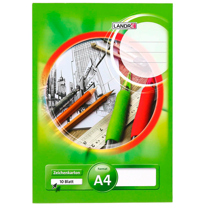 Artikelbild 2 für LANDRÉ® Zeichenblock DIN A4 190 g/m², 10 Blatt, 1 St., Artikelnummer 298616
