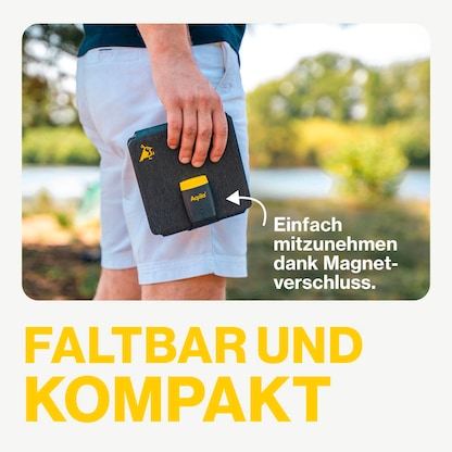 Artikelbild 4 für Aqiila® Sunbird P21 Solarladegerät schwarz, 21 W, Artikelnummer 534006