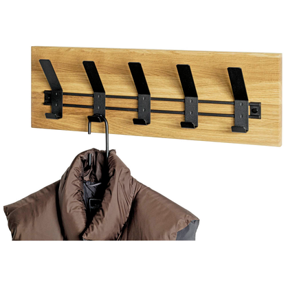 Artikelbild für HAKU Möbel Wandgarderobe 54336 eiche Holz 5 Haken 60,0 x 20,0 cm, Artikelnummer 340418