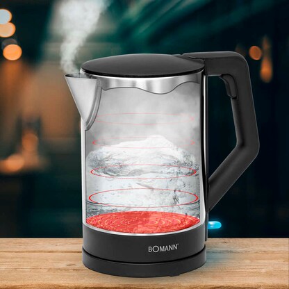 Artikelbild 6 für BOMANN Wasserkocher WKS 3002 CB schwarz 1,5 l 2.200 W, Artikelnummer 729008