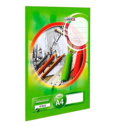 Artikelbild 4 für LANDRÉ® Zeichenblock DIN A4 190 g/m², 10 Blatt, 1 St., Artikelnummer 298616