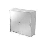 Artikelbild 1 für HAMMERBACHER Schiebetürenschrank 1753S, V1753S/W/S/BM silber, weiß 2 Fachböden 120,0 x 40,0 x 110,0 cm, Artikelnummer 376099