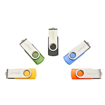 Artikelbild 3 für Intenso USB-Sticks Basic Line blau, gelb, grün, orange, schwarz 8 GB, 10 St., Artikelnummer 453468