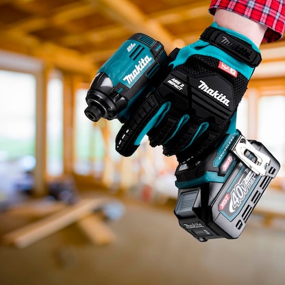 Artikelbild 2 für makita unisex Arbeitshandschuhe schwarz Größe 10, 1 Paar, Artikelnummer 634549