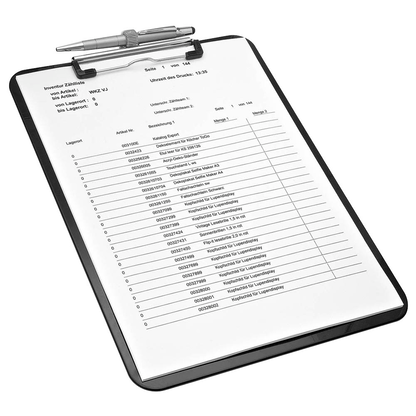 Artikelbild 3 für WEDO Klemmbrett 576601 DIN A4 schwarz Kunststoff, 1 St., Artikelnummer 555591