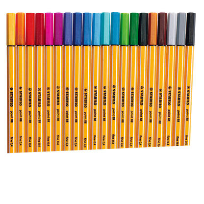 Artikelbild 2 für STABILO point 88 Zebrui Fineliner farbsortiert 0,4 mm, 20 St., Artikelnummer 163826