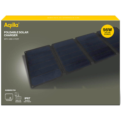 Artikelbild 3 für Aqiila® Sunbird P56 Solarladegerät schwarz, 56 W, Artikelnummer 533929