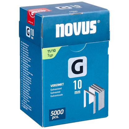 Artikelbild 2 für novus Tackerklammern Flachdraht 11/10, 5.000 St., Artikelnummer 712143
