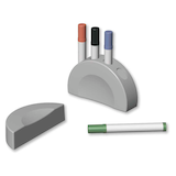 Artikelbild 1 für FRANKEN Stiftehalter silber Kunststoff 4 Fächer 12,0 x 12,0 x 3,0 cm, Artikelnummer 783587