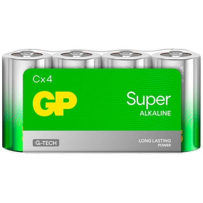 Artikelbild 2 für GP Batterien SUPER Alkali-Mangan Baby C 1,5 V, 4 St., Artikelnummer 118978