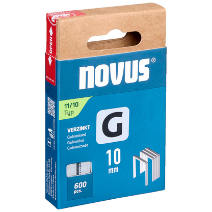 Artikelbild 2 für novus Tackerklammern Flachdraht 11/10, 600 St., Artikelnummer 712247