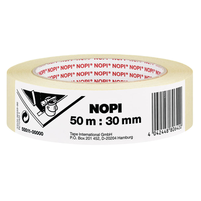 Artikelbild für NOPI Kreppband beige 30,0 mm x 50,0 m 1 Rolle, Artikelnummer 133587