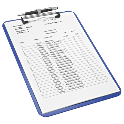 Artikelbild 3 für WEDO Klemmbrett 576603 DIN A4 blau Kunststoff, 1 St., Artikelnummer 555817