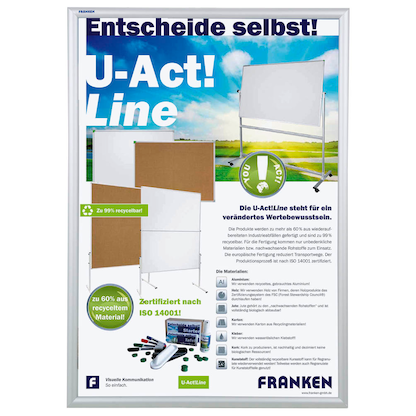 Artikelbild für FRANKEN Klapprahmen Security silber 62,5 x 87,2 cm, 1 St., Artikelnummer 533784