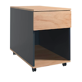 Artikelbild 1 für VCM my office Dasola Rollcontainer anthrazit, eiche 1 Auszug 39,0 x 70,0 x 55,0 cm, Artikelnummer 911414