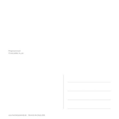 Artikelbild 3 für Harenberg Postkartenkalender Momente des Glücks 2026, 1 St., Artikelnummer 551277