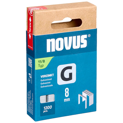 Artikelbild 2 für novus Tackerklammern Flachdraht 11/8, 1.200 St., Artikelnummer 712317