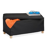 Artikelbild 1 für relaxdays Sitztruhe 10031588_46 schwarz Holz 76,0 cm, Artikelnummer 520587
