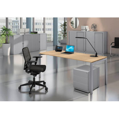 Artikelbild 4 für BISLEY Cito Rollladenschrank silber 4 Fachböden 120,0 x 43,0 x 198,0 cm, Artikelnummer 281283