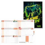 Artikelbild 1 für Häfft® Verlag Hausaufgabenheft Game On 2025/2026 liniert DIN A5 ohne Rand, 88 Blatt, 1 St., Artikelnummer 590739
