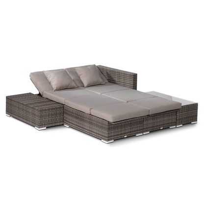 Artikelbild 8 für Garden Pleasure Loungegruppe Alcudia, grau Kunststoff, Metall, 10-teilig, Artikelnummer 231688