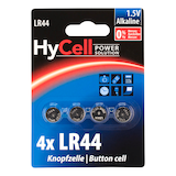 Artikelbild 1 für HyCell Knopfzellen LR44 Alkali-Mangan 1,5 V, 4 St., Artikelnummer 891205