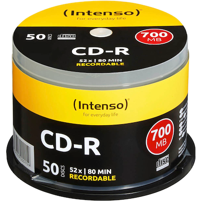 Artikelbild für Intenso CD-R 700 MB, 50 St., Artikelnummer 633925