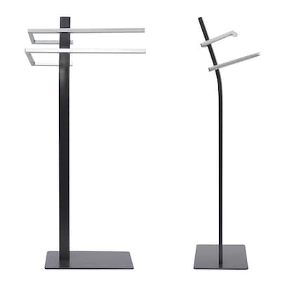 Artikelbild für relaxdays Handtuchständer GRAO anthrazit, chrom, 1 St., Artikelnummer 400261