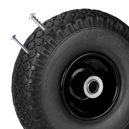 Artikelbild 4 für relaxdays Sackkarrenräder luftbereift schwarz Stahl Felgen, Achse 2,0 cm, Artikelnummer 452257