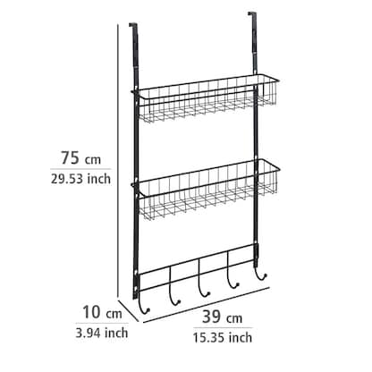 Artikelbild 5 für WENKO Türregal schwarz 39,0 x 10,0 x 75,0 cm, 1 St., Artikelnummer 531527