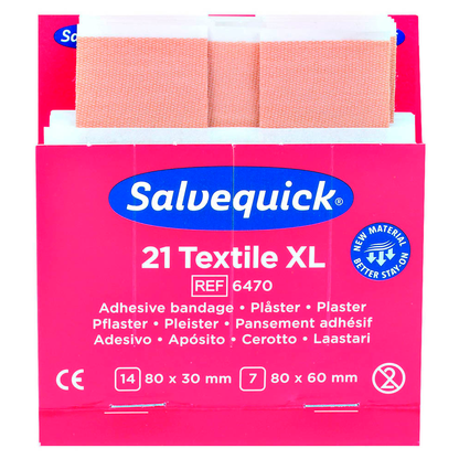Artikelbild für Salvequick® Pflaster Textile XL 1009470 beige, 21 St., Artikelnummer 525340