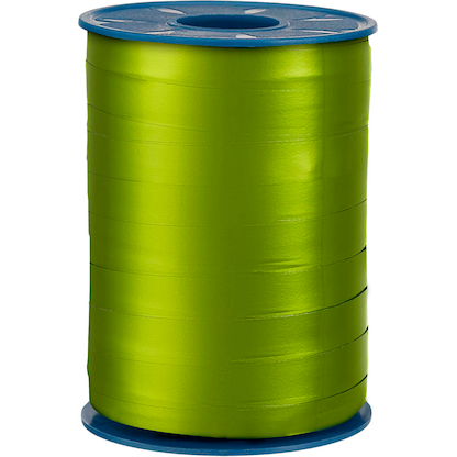 Artikelbild für PRÄSENT Geschenkband MEXICO einseitig hochglanzbeschichtet/Rückseite matt apfelgrün 10,0 mm x 250,0 m, Artikelnummer 794206