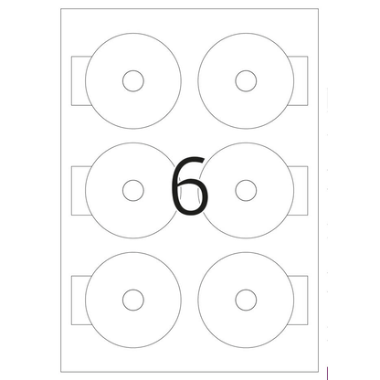 Artikelbild 3 für HERMA CD-Etiketten 8619 weiß, 60 Etiketten , Artikelnummer 517797