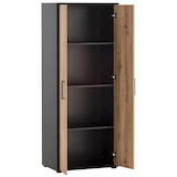 Artikelbild 1 für MÖBELPARTNER Aktenschrank Aino, 701866 schwarz 3 Fachböden 65,1 x 41,0 x 163,6 cm, Artikelnummer 172367