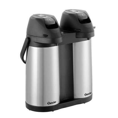 Artikelbild für Bartscher Isolierkannen Duo 1,9L-ST schwarz, silber 2x 1,9 l, 1 St., Artikelnummer 427058