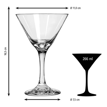 Artikelbild 2 für Libbey® Martinigläser Embassy 260,0 ml, 12 St., Artikelnummer 646598