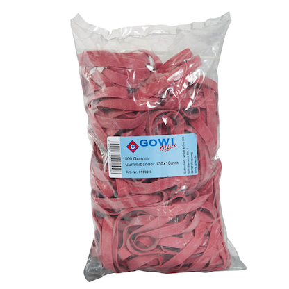 Artikelbild 3 für Gowi Gummibänder rot 1,0 cm, Ø 13,0 cm, 500,0 g, Artikelnummer 390409