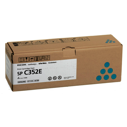 Artikelbild 2 für RICOH Type SP C352E cyan Toner, Artikelnummer 174191