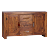 Artikelbild 1 für WOHNLING Sideboard, WL1.201 sheesham 118,0 x 40,0 x 70,0 cm, 1 St., Artikelnummer 904476