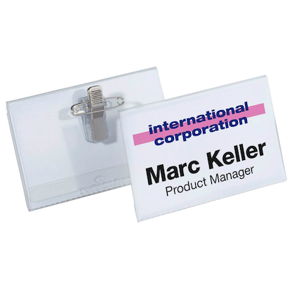 Artikelbild 2 für DURABLE Namensschilder mit Kombiklemme 7,5 x 4,0 cm, 50 St., Artikelnummer 573527